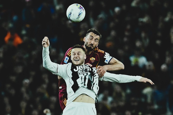 Joao Rafael Silva Robertson - Empate agónico en el Olímpico ¡Roma y Juventus se cayeron a goles! - FOTO